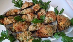 cozze al gratin